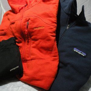 Mens Patagonia Fleece Sweater Shirt Lot
